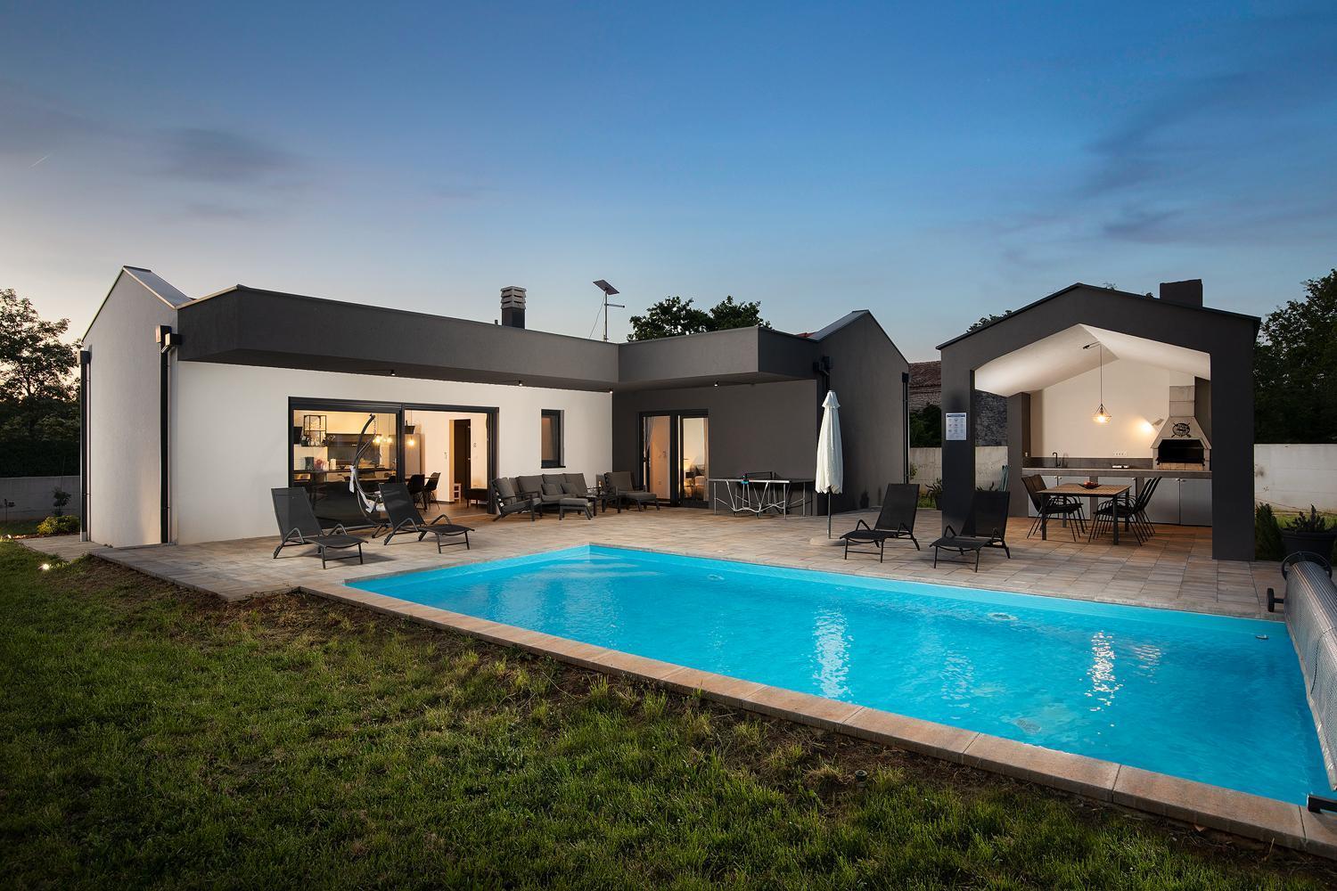 Vila Nora With Heated Pool Marcana Экстерьер фото